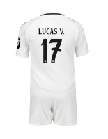 Real Madrid Lucas Vazquez #17 Kotipaita Lasten 2024-25 Lyhythihainen (+ shortsit)